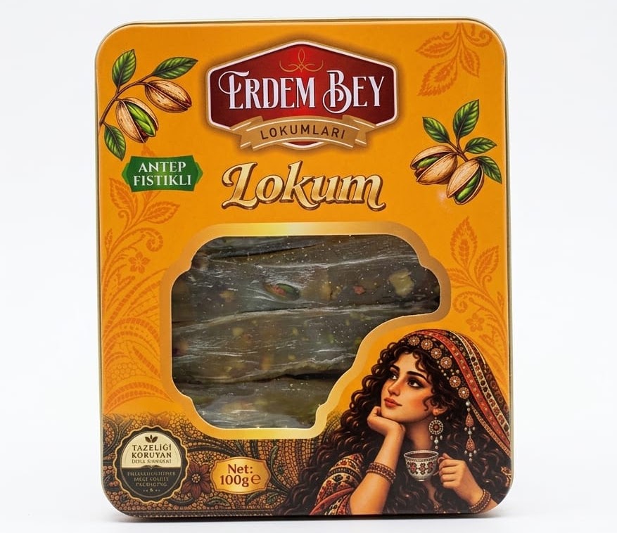 Limon Aromalı Fitil Lokum - Erdem Bey Lokumları